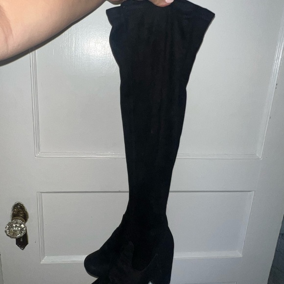 Black Over-the-Knee Boots - Picture 3 of 14